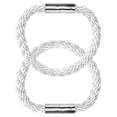thumbnail image 7 of Uxcell 20.4'' Magnetic Window Curtain Tieback Buckle Clips Holders Polyester White 2pcs, 7 of 7