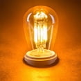 thumbnail image 4 of Cateissary Bombilla de luz cálida de estilo Vintage de 2200K, bombillas de filamento, herramienta de iluminación, candelabro decorativo, Iluminación y accesorios 1W E27 220V, 4 of 6