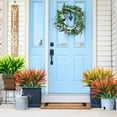 thumbnail image 4 of ZOELNIC 4/12 Pcs Artificial Shrubs Bushes Plants Fake Grass Bushes Plastic Greenery for Planters Patio Front Door Porch Home Garden Decorations, 4 of 7
