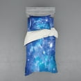 thumbnail image 1 of Ambesonne Space Bedding Set 3 Pcs, Planet Star Clusters, Twin, Purple Grey Turquoise, 1 of 3