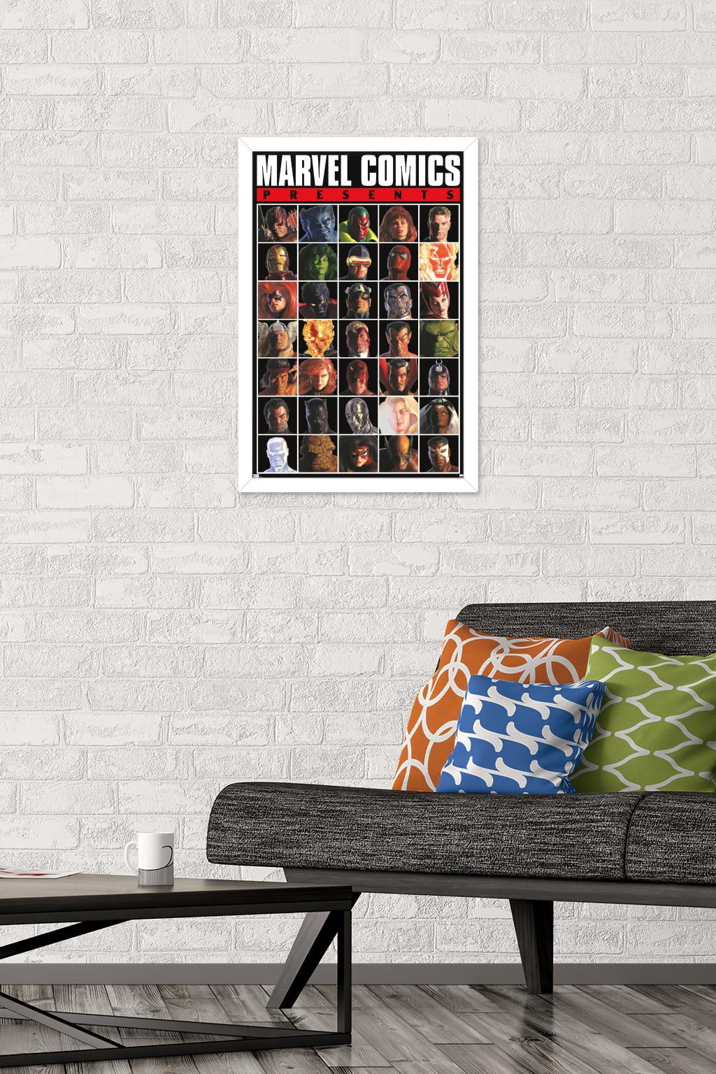 Marvel Comics - Presents Grid Wall Poster, 14.725" x 22.375", Framed