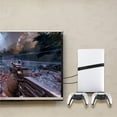 thumbnail image 3 of Support Mural Vertical avec 2 Supports de Manettes pour PlayStation 5 Pro/Slim - Base de Support de Rangement, 3 of 7