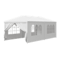 thumbnail image 5 of ZENY Outdoor Wedding Party Tent Gazebo Canopy White 4 Walls W/Windows + 2 Solid Walls 10 x 20', 5 of 10