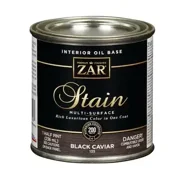 Zar 13506 Interior Stain, Black Caviar, Liquid 1/2 Pint