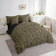 thumbnail image 4 of Manfei Brown Zebra Print 7-Piece Twin Bedding Sets, Fashion Stripes Abstract Bedding Comforter Set, Teens Kids Adult Reversible Sheet Sets, Breathable Home Decor, 4 of 8