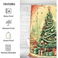 thumbnail image 2 of Fun Winter Christmas Style Shower Curtain for Bathroom Shower Curtain Set with 12 Hooks Waterproof Fabric Bath Curtain for Bathtub Restroom Decor, 72 X 72 in, 2 of 6