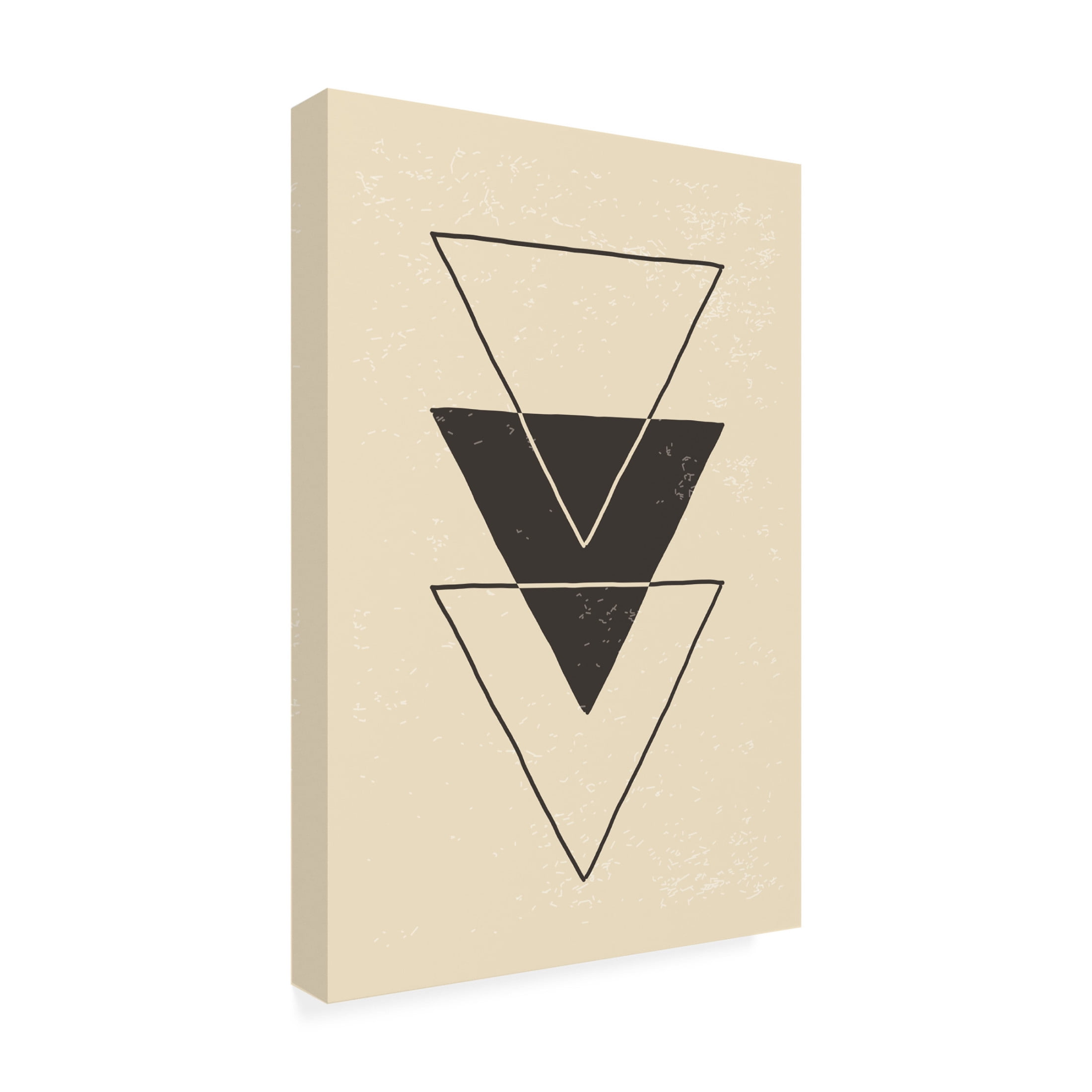 Trademark Fine Art jay stanley  Abstract Triangles 6 Canvas Wall Art