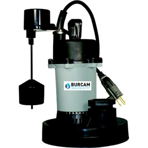 Burcam 0.3 HP Submersible Sump Pump Float Switch
