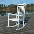 thumbnail image 2 of Carolina Classic Belmont Rocker à Lattes en Bois en Blanc, 2 of 3