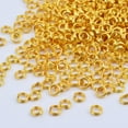 thumbnail image 4 of Aylifu 500 Pieces 4 mm Golden Closed Jump Rings Double Loop Round Split Rings Mini Key Chain Hoops Connectors for Earring Necklace Keys Jewelry Craft Making, 4 of 7