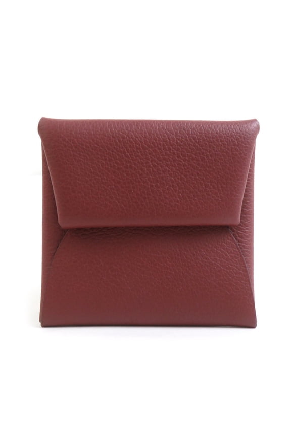Pre-Owned Hermes Herms Bastia Evercolor Rouge H wallet/coin case for men and women r10889a