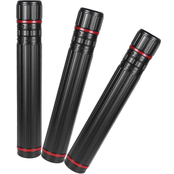 SHOWERORO 3Pcs Portable Plastic Poster Tubes Telescopic Design for Safe Artwork Storage and Transport