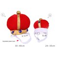 thumbnail image 5 of 2PCS Pet Clothes, Breathable Cotton Pet Dog Cat King Cloak Costume for Halloween (1 x Pet Clothes+1 x Hats), 5 of 8