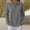 Dark Gray, variant on NominalSnug Sweatshirts for Women Long Sleeve Shirts V Neck Collared Loose Fit Pullover Tops