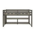 Better Homes and Gardens Greer Twin Loft Storage Bed, Gray