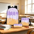 thumbnail image 4 of Womens Cute Ice Cream 3 Piece Set Sweet College Backpack for School Back to School Backpack for Women, 4 of 5