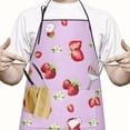 thumbnail image 2 of Strawberry Plants Fruit Cat Flower Apron-Garden Aprons for Women with Pockets-Cotton Linen Waterproof Kitchen Cooking Gardening Aprons Adjustable for Kitchen,Cooking,BBQ and Salon 33x27 Inch, 2 of 7