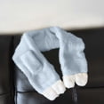 thumbnail image 6 of BXJX Girls Fleece Scarf, Lightweight Casual Warm Thick Neck Warmer for Winter Blue Size Free Size, 6 of 8