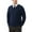 Navy Blue, variant on Men's V Neck Sweater Cotton Relaxed Fit Long Sleeve Knit Lightweight Pullover(Brown,3X-Large)