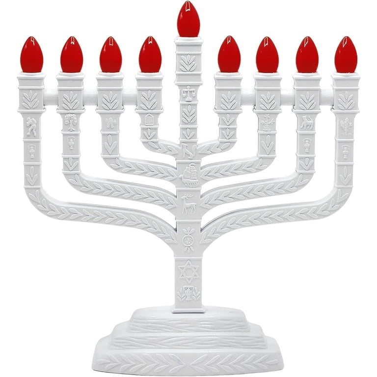 Aviv Judaica Knesset LED Menorah with 12 Tribes Design photo 5