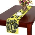 thumbnail image 2 of YUSDECOR Pineapples and Surfing Pattern Table Runner for Kitchen Wedding Party Home Decor 14x72 inch, 2 of 4