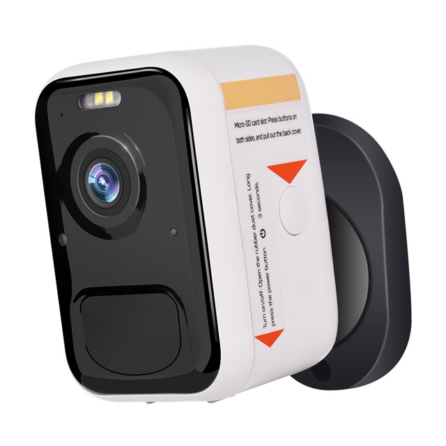 Cámara de batería inalámbrica para exteriores 1080P, seguridad en el hogar WiFi recargable de 2MP