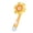 Orange, variant on Automatic Sunflower Bubble Wand- Electric Bubble Machine Blower with Light and Music, Portable Outdoorfor Summer Parties, Birthday Gifts, 12.99" Large Wand
