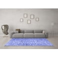thumbnail image 3 of Ahgly Company Machine Washable Indoor Rectangle Persian Blue Traditional Area Rugs, 2' x 3', 3 of 4