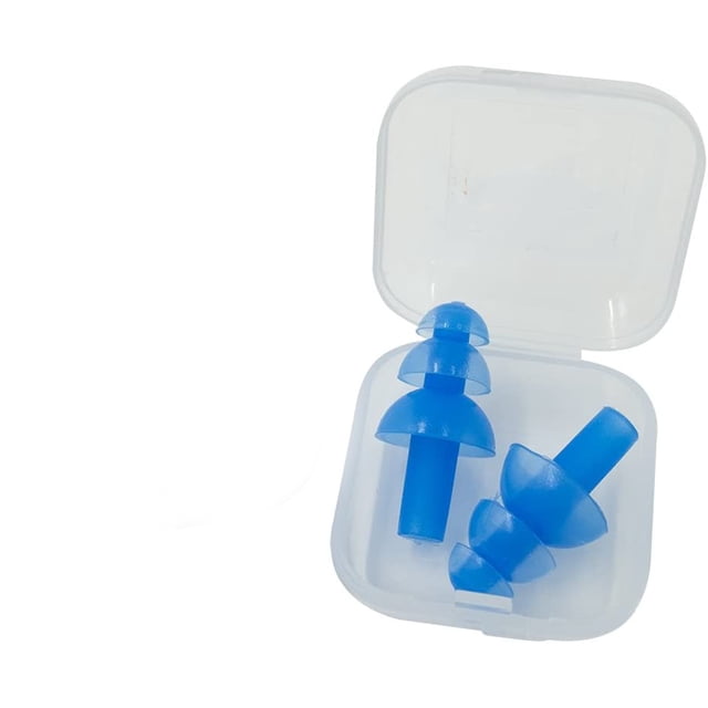 Tapones para los oídos de natación de silicona Every Cares, 6 pares, cómodos, impermeables, tapones para los oídos, caja de ducha para nadar Ormromra WMZL-453-2
