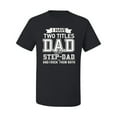 thumbnail image 2 of Wild Bobby,I Have Two Titles Dad and Step Dad Rock Them Both Step Dad Gift, Father's Day, Men Graphic Tees, Black, Small, 2 of 3