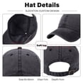 thumbnail image 2 of SLECKTON Custom Baseball Cap Brand Logo Design DIY Sun Hat Embroidery Print Photo Washed Retro Cotton Cowboy Hat Adult Wholesale RWJDXD, 2 of 7