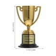 Plastic Gold Trophies Winner Award For Kids Competitions, Award Trophy Cup For Sports Tournaments Birthday Party Games Achievements And Championships