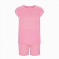 thumbnail image 4 of UAYOTSE 1T 2T 3T 4T 5T 6T Toddler Baby Girl Summer Clothes Set Short Sleeve T-shirt Tops Floral Bottom Pants Little Kids Outfits 2Pcs,Sizes 5-6 Years, 4 of 8