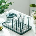 thumbnail image 3 of Promotions! Water Cups Shelf Dust-proof Cup Drying Rack Multifunctional Plastic Draining Glass Cup Holder Stand Easy to Clean for Bottle, 3 of 6