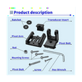 thumbnail image 4 of Support de Transducteur pour XNT 7400931, Support de Transducteur pour Modèles de Transducteurs XHS, Kit de Montage de Matériel de Transformateur pour XNT 9 20, 4 of 6