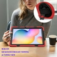 thumbnail image 6 of KIQ Heavy Duty Shockproof Galaxy Tab S6 Lite Case with Screen Protector for Samsung Galaxy Tab S6 Lite 10.4 Inch P610/P615 [Red], 6 of 8
