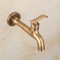 thumbnail image 4 of Antique Brass Faucet Handle Laundry Bathroom Wall Mounted Washing Machine Faucet Outdoor Garden Single Hose Cold Faucet, 4 of 5