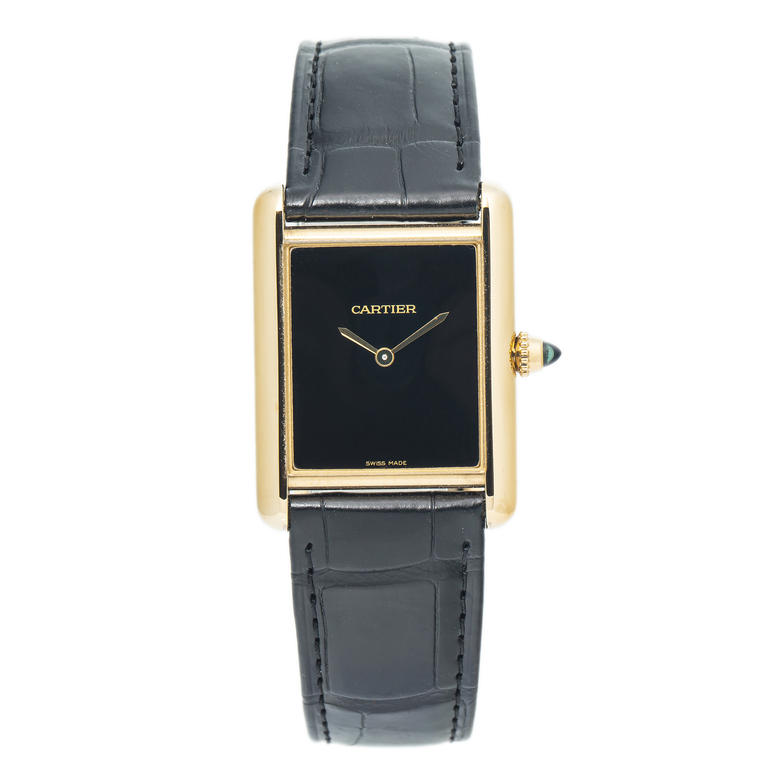 Cartier Tank Louis WGTA0091 NEW 2023 APRIL Complete 18k Black Dial ...