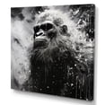 thumbnail image 2 of Designart "Minimalist Black And White Sasquatch" Bigfoot Canvas Prints, 2 of 7
