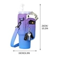 thumbnail image 7 of BUTOMKY for Stanley Cup 40oz Water Bottle Holder with Strap - Insulated Neoprene Crossbody Bag with Phone Pocket, Adjustable Shoulder & Handheld Straps for Women/Girls, 7 of 7