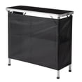thumbnail image 5 of Alvantor Folding Table with Shelf, Portable Trade Show Podium Counter with Black Skirt and Carrying Bag for Events Parties Exhibitions, 5 of 13