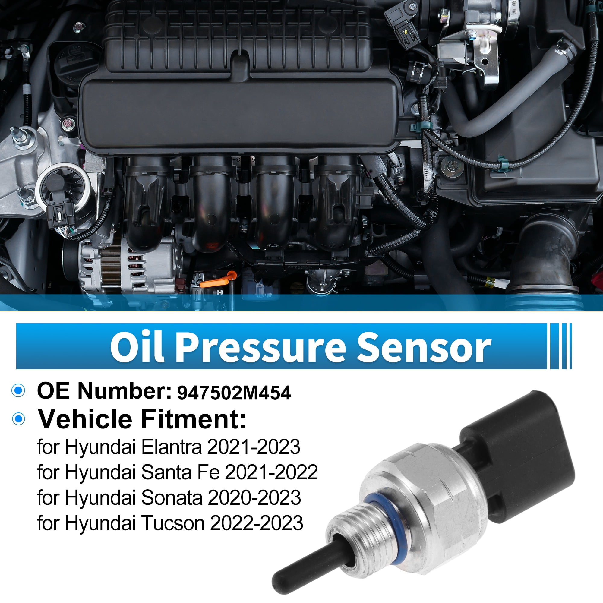 Unique Bargains 1 pcs No.947502M454 Engine Oil Pressure Sensor for Hyundai Elantra 2021-2023