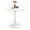 White, variant on Black Round Dining Table, Small Circle Dining Table for 2 Person, Modern 27.5" Tulip Table Kitchen Dinner Coffee Small Social Tables for Dining Room, Living Room, Restaurant, Cafe
