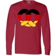 thumbnail image 3 of Inktastic German Flag in Pretzel Shape Long Sleeve T-Shirt, 3 of 5