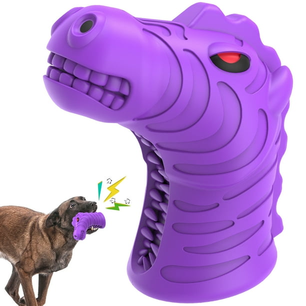 Dog Toys for Aggressive Chewers Large Breed, Toughest Natural Rubber