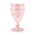 thumbnail image 1 of Weddingstar Vintage Inspired Pressed Glass Goblet, Blush Pink, 1 of 3