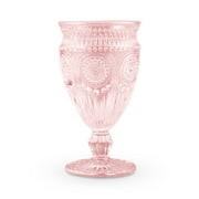 Weddingstar Pink Vintage Inspired Pressed Glass Wedding Goblet