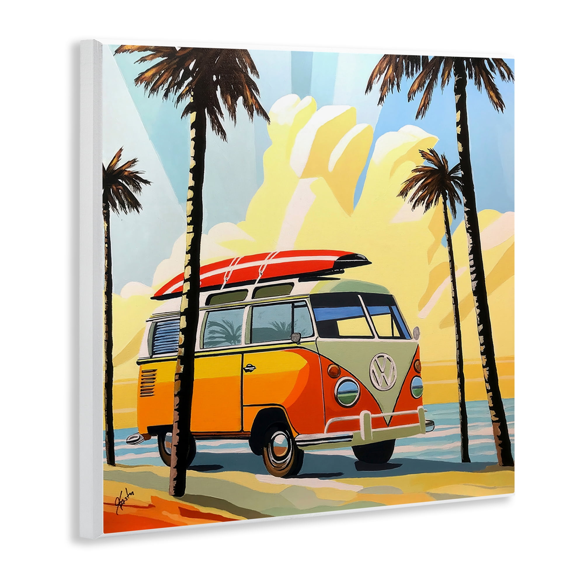 Stupell Industries Road Trip Beach Van Wall Plaque Art, design by John Jaster