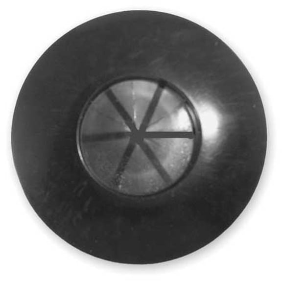 VELVAC 035141-1 Gladhand Seal,w/Flap,Buna N,Black,PK2