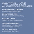 thumbnail image 3 of Ellos Plus Size Lightweight V-Neck A-Line Sweater Tunic, 3 of 3